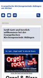Mobile Screenshot of ev-kirche-aldingen.de